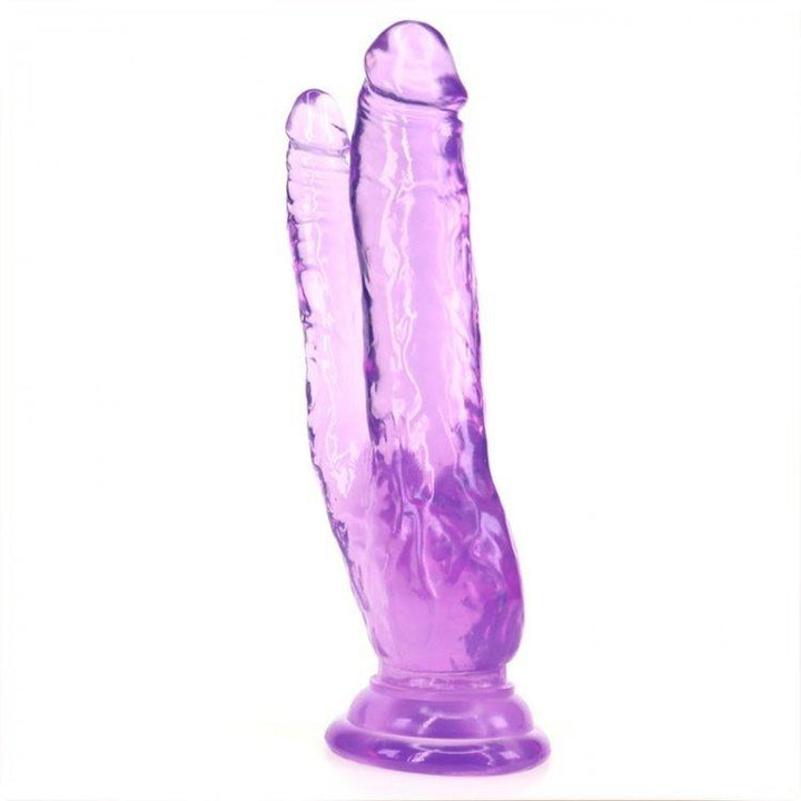 4747M      Double The Fun Purple Realistic Double Penetration Dildo Dildo   , Sub-Shop.com Bondage and Fetish Superstore