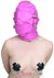 4748RS-SIS      Sissy Hot Pink Full Bondage Hood with Ball Gag and Removable Blindfold and Gag Covers Sissy   , Sub-Shop.com Bondage and Fetish Superstore
