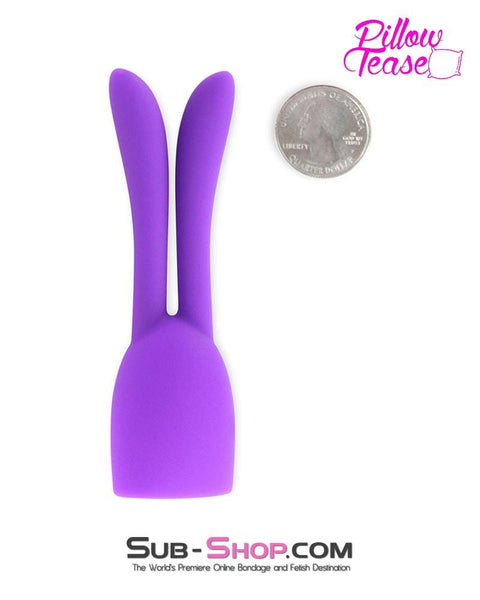 0474E      Purple Mini Wand Rabbit Ears Stimulator Tip Attachment - LAST CHANCE - Final Closeout! MEGA Deal   , Sub-Shop.com Bondage and Fetish Superstore