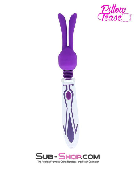0474E      Purple Mini Wand Rabbit Ears Stimulator Tip Attachment - LAST CHANCE - Final Closeout! MEGA Deal   , Sub-Shop.com Bondage and Fetish Superstore