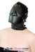 4758DL      Solitary Confinement Full Hood with Buckling Blindfold, Ballgag and Gag Cover Hoods   , Sub-Shop.com Bondage and Fetish Superstore