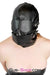 4758DL      Solitary Confinement Full Hood with Buckling Blindfold, Ballgag and Gag Cover Hoods   , Sub-Shop.com Bondage and Fetish Superstore