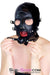 4758DL      Solitary Confinement Full Hood with Buckling Blindfold, Ballgag and Gag Cover Hoods   , Sub-Shop.com Bondage and Fetish Superstore