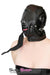 4758DL      Solitary Confinement Full Hood with Buckling Blindfold, Ballgag and Gag Cover Hoods   , Sub-Shop.com Bondage and Fetish Superstore
