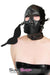 4758DL      Solitary Confinement Full Hood with Buckling Blindfold, Ballgag and Gag Cover Hoods   , Sub-Shop.com Bondage and Fetish Superstore