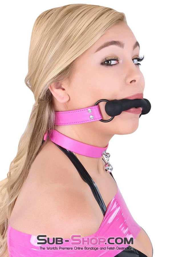 4760RS      Hot To Trot Hot Pink Pony Up Rubber Comfort Bit Gag Gags   , Sub-Shop.com Bondage and Fetish Superstore