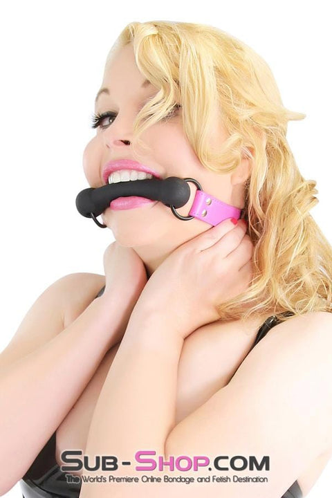 4760RS      Hot To Trot Hot Pink Pony Up Rubber Comfort Bit Gag Gags   , Sub-Shop.com Bondage and Fetish Superstore