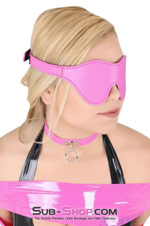 4767RS      Hot Pink Bondage Blinders Velcro Strap Blindfold Blindfold   , Sub-Shop.com Bondage and Fetish Superstore