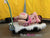 4781A      Hot Pink Leather Buckling Bondage Straps - 5 Sizes! Straps   , Sub-Shop.com Bondage and Fetish Superstore