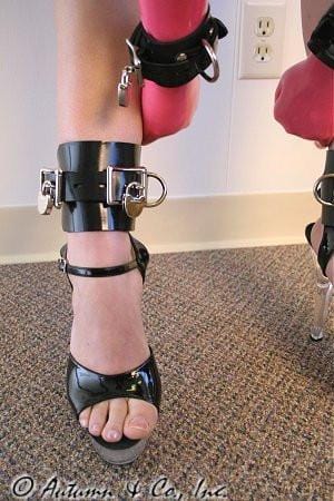 4785A      Deluxe Locking Rubber Bound Ankle or Elbow Cuffs Wrist and Ankle Bondage   , Sub-Shop.com Bondage and Fetish Superstore
