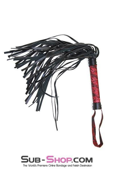 4793RS      Brocade Lace 17” Mistress Whip Whip   , Sub-Shop.com Bondage and Fetish Superstore