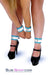 4795A      Gentle Persuasion Diamond Blue & White Leather Wrist Cuffs - LAST CHANCE - Final Closeout! MEGA Deal   , Sub-Shop.com Bondage and Fetish Superstore