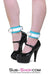 4796A      Gentle Persuasion Diamond Blue & White Leather Ankle Cuffs - LAST CHANCE - Final Closeout! MEGA Deal   , Sub-Shop.com Bondage and Fetish Superstore