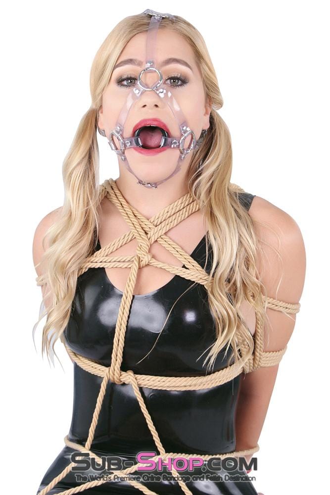 0481A      Clearly Bound Sturdy Ring Gag Trainer Gags   , Sub-Shop.com Bondage and Fetish Superstore