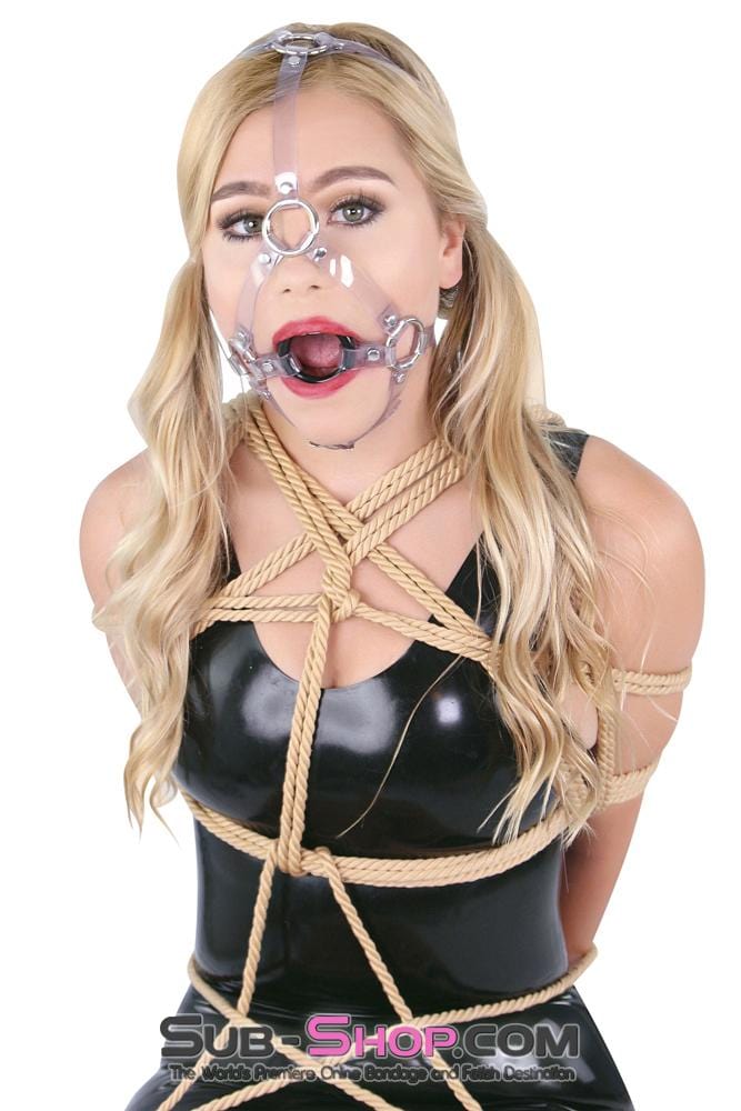 0481A      Clearly Bound Sturdy Ring Gag Trainer Gags   , Sub-Shop.com Bondage and Fetish Superstore