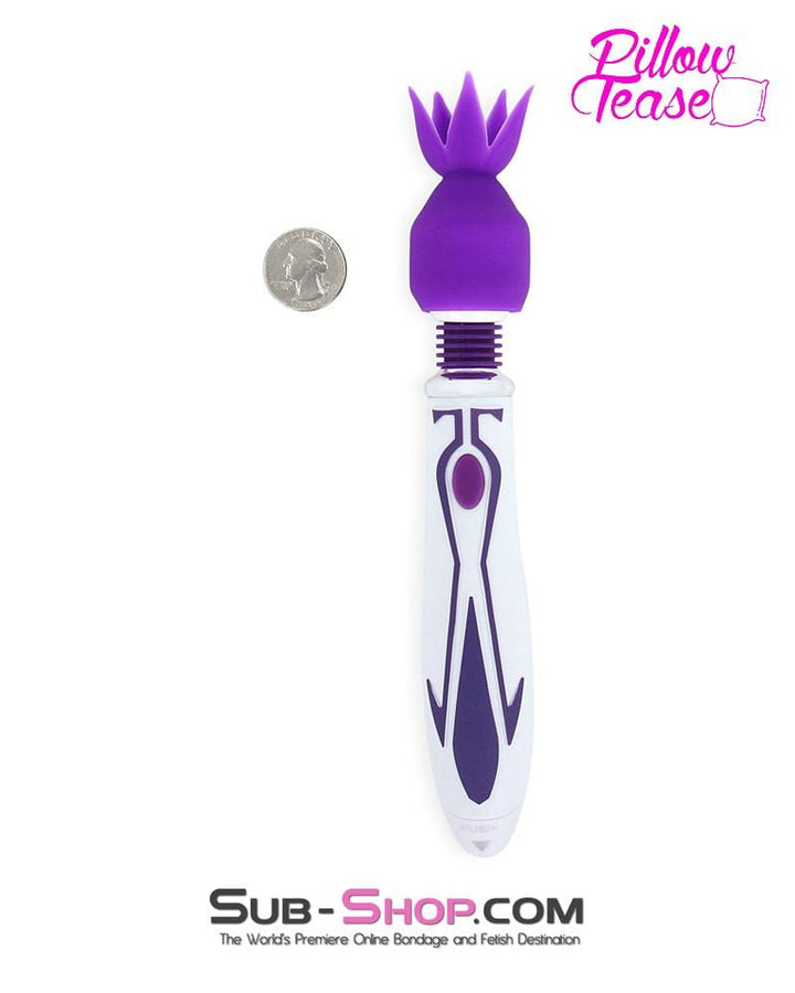 0487E      Purple Mini Wand Flower Tickler Tip Attachment - LAST CHANCE - Final Closeout! MEGA Deal   , Sub-Shop.com Bondage and Fetish Superstore