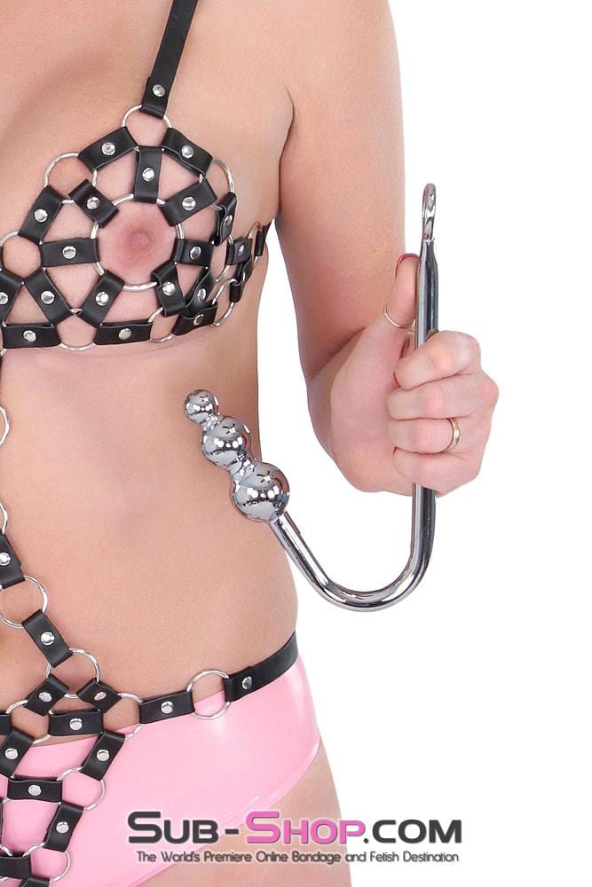 0500HS      Steel Graduated Ball Tip Vaginal or Anal Hook with Tie Ring Anal Toys   , Sub-Shop.com Bondage and Fetish Superstore