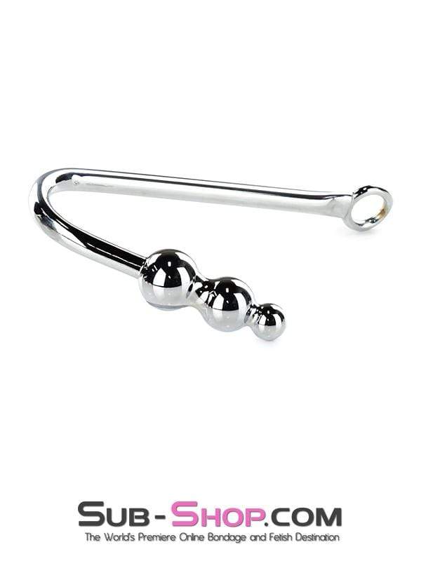 0500HS-SIS      Slut Training Steel Graduated Ball Tip Vaginal or Anal Hook with Tie Ring Sissy   , Sub-Shop.com Bondage and Fetish Superstore