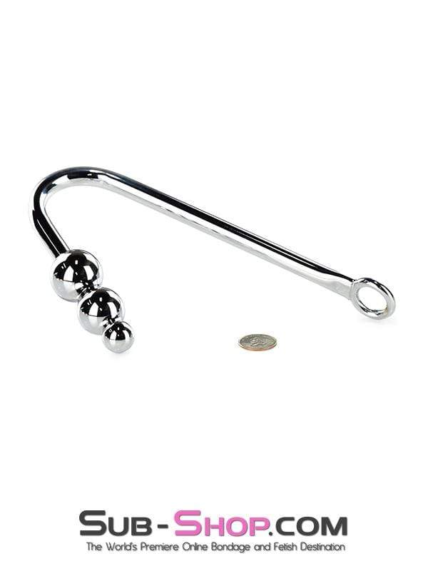 0500HS-SIS      Slut Training Steel Graduated Ball Tip Vaginal or Anal Hook with Tie Ring Sissy   , Sub-Shop.com Bondage and Fetish Superstore