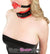 0502RS      Small Red Silicone Breather Ball Gag on Locking Black Strap Gags   , Sub-Shop.com Bondage and Fetish Superstore
