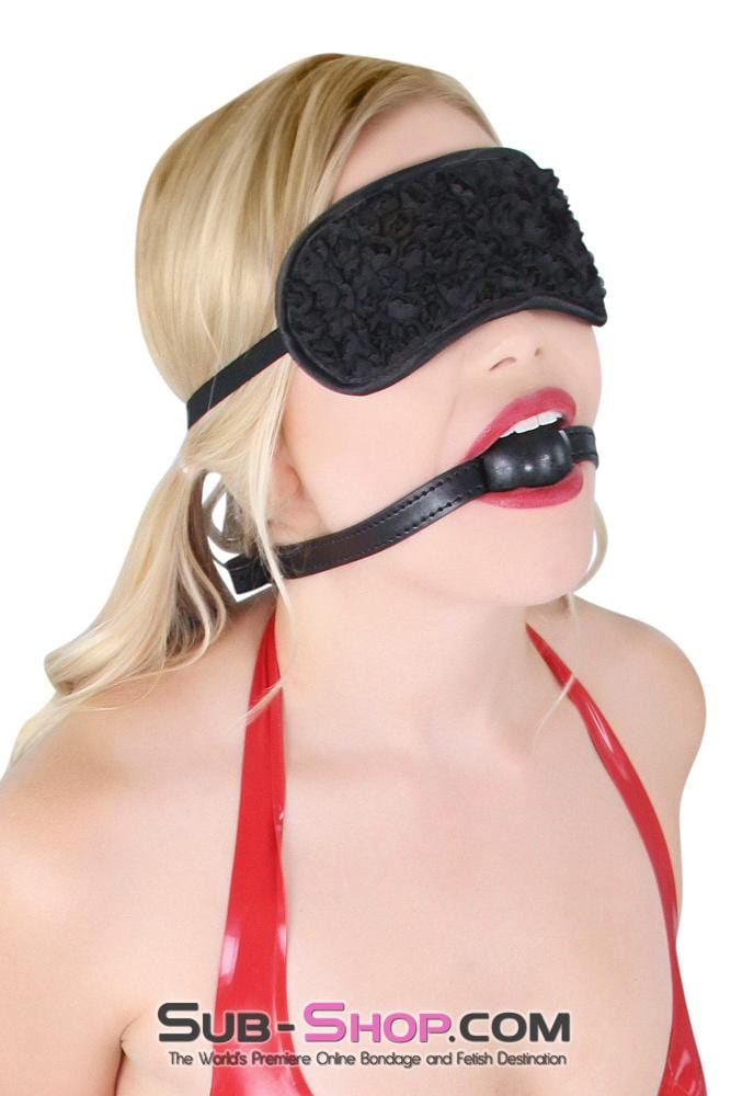 8999DL Bondage Basics Black Rubber Classic Ball Gag - SPECIAL OFFER CHECKOUT SPECIAL OFFER , Sub-Shop.com Bondage and Fetish Superstore