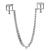 0512HS      Nipple Presses Chained Flat Nipple Clamps Nipple Clamp   , Sub-Shop.com Bondage and Fetish Superstore
