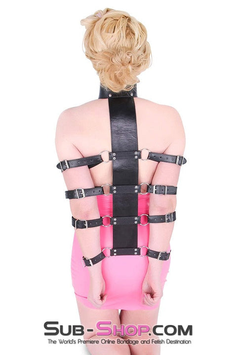0514HS      Behind the Back Armbinder Trainer with Collar Set Armbinder   , Sub-Shop.com Bondage and Fetish Superstore