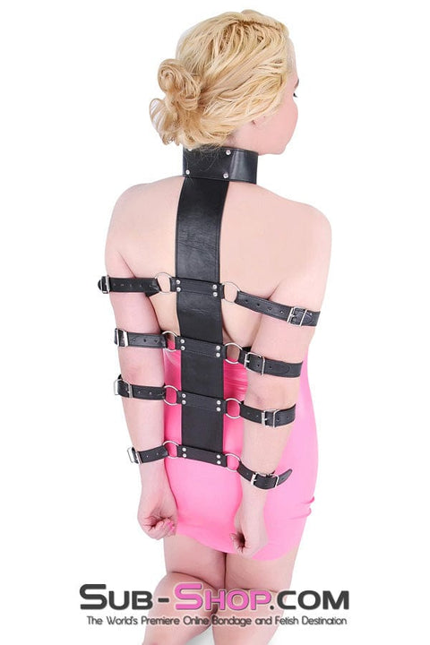 0514HS      Behind the Back Armbinder Trainer with Collar Set Armbinder   , Sub-Shop.com Bondage and Fetish Superstore