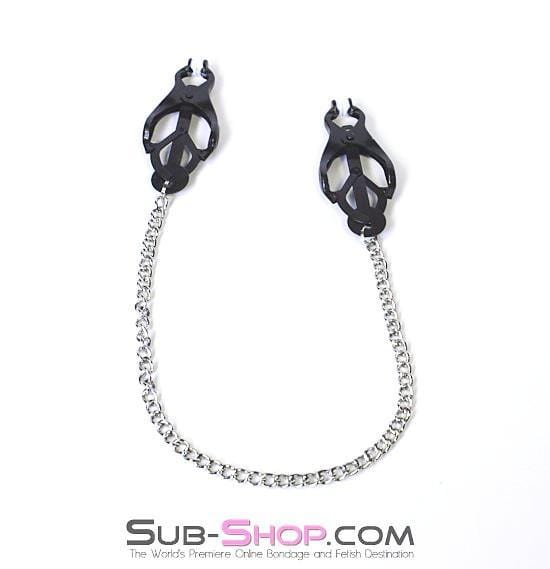 0525MH      Dark Fantasy Blackline Clover Nipple Clamps Nipple Clamp   , Sub-Shop.com Bondage and Fetish Superstore