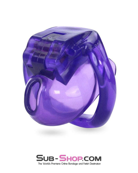 5337M      Tiny Nub Mini Purple Locking Chastity Cock Cage - LAST CHANCE - Final Closeout! MEGA Deal   , Sub-Shop.com Bondage and Fetish Superstore