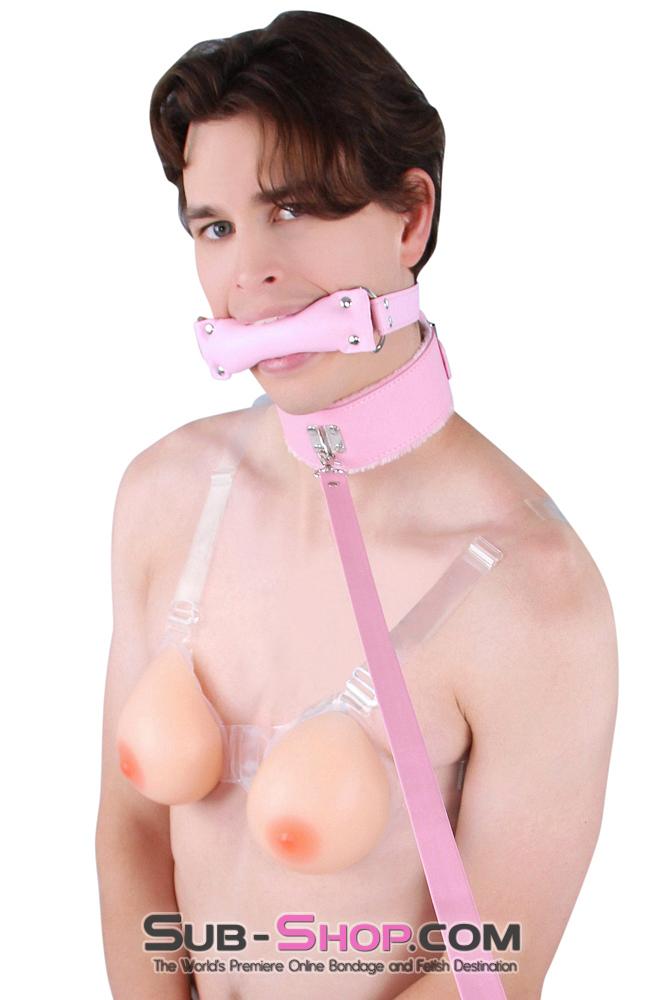 9875RS      Gia Real Feel Silicone Breast Forms with Nipples and Clear Straps, C Cup Breast Forms   , Sub-Shop.com Bondage and Fetish Superstore