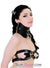 0553A      Dungeon Slave Black Leather Extreme Posture Collar Collar   , Sub-Shop.com Bondage and Fetish Superstore