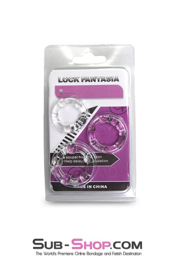 0555M      Beaded Cock Ring Set Cock Ring   , Sub-Shop.com Bondage and Fetish Superstore