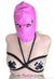 0565RS      Hot Pink Leatherette Open Lacing Back Eyes Bondage Girl Hood - MEGA Deal Black Friday Blowout   , Sub-Shop.com Bondage and Fetish Superstore