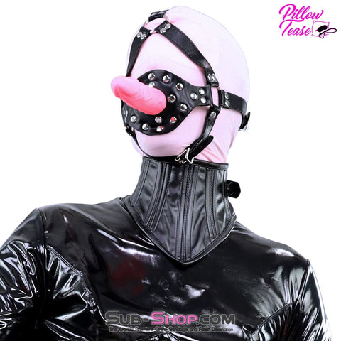 9866DL      Penis Gag Trainer with External Dildo, Pink Gags   , Sub-Shop.com Bondage and Fetish Superstore
