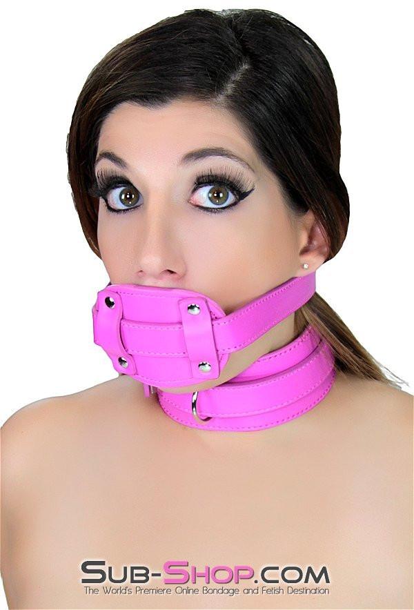 5709RS <b>BOGO!</b> Hot Pink Locking Penis Gag Gags , Sub-Shop.com Bondage and Fetish Superstore