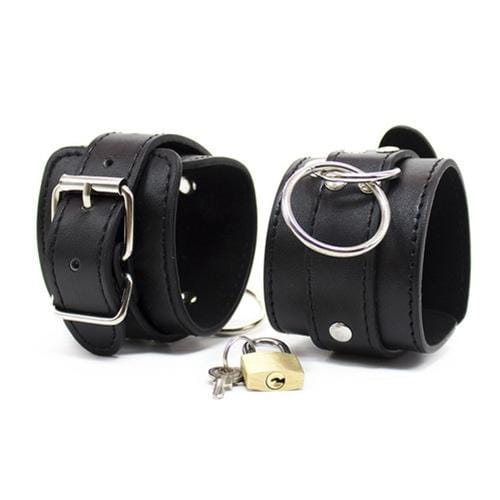 5713M      Heavy Weight Vegan Leather Loop & O-Ring Ankle Cuffs Cuffs   , Sub-Shop.com Bondage and Fetish Superstore