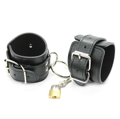 5713M      Heavy Weight Vegan Leather Loop & O-Ring Ankle Cuffs Cuffs   , Sub-Shop.com Bondage and Fetish Superstore