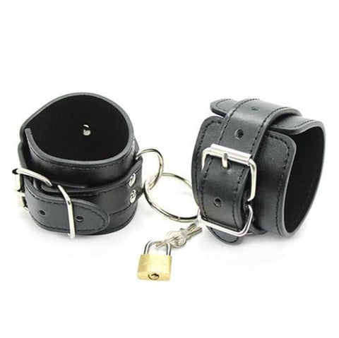 5713M      Heavy Weight Vegan Leather Loop & O-Ring Ankle Cuffs - LAST CHANCE - Final Closeout! MEGA Deal   , Sub-Shop.com Bondage and Fetish Superstore