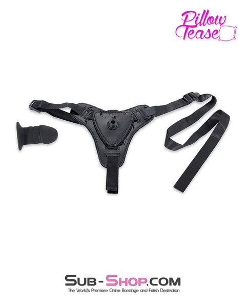 5715M      Beginner Bitch Strap On Harness with Detachable Silicone Mini Penis Strap-On Harness   , Sub-Shop.com Bondage and Fetish Superstore