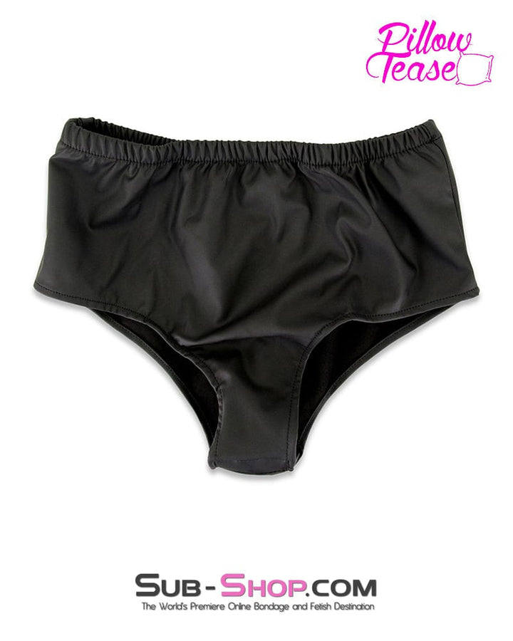 5723M-SIS      Sissy Boi Leather Look 4 Feminization Way Stretch Silicone Butt Plug Sexy Man Panties Sissy   , Sub-Shop.com Bondage and Fetish Superstore