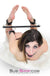 0572M      Pandora’s Box Black Wrapped Spreader Bar with 4 Snap Clip Connectors Spreader Bar   , Sub-Shop.com Bondage and Fetish Superstore