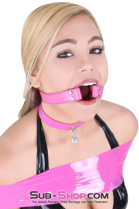 5735RS      Hot Pink Strap Ring Gag - LAST CHANCE - Final Closeout! Black Friday Blowout   , Sub-Shop.com Bondage and Fetish Superstore