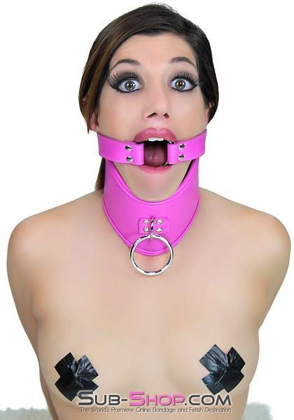 5735RS      Hot Pink Strap Ring Gag - LAST CHANCE - Final Closeout! Black Friday Blowout   , Sub-Shop.com Bondage and Fetish Superstore