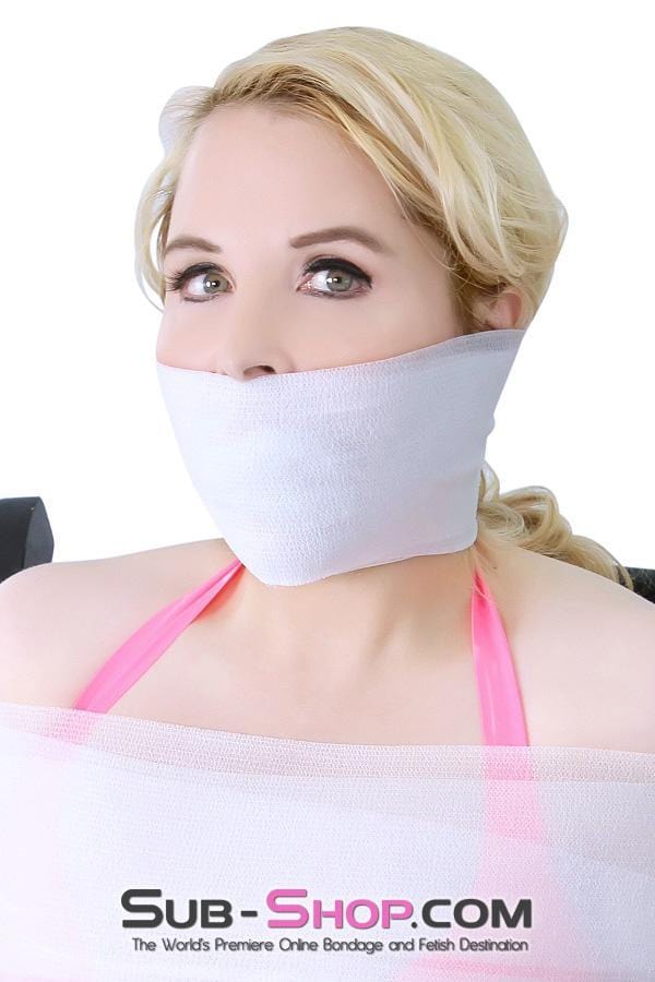 5747A-GAG      Wrap-Sure Self Adhesive Gag Wrap, White Bondage Wrap   , Sub-Shop.com Bondage and Fetish Superstore