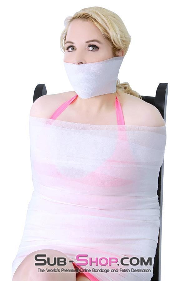 5747A-GAG      Wrap-Sure Self Adhesive Gag Wrap, White Bondage Wrap   , Sub-Shop.com Bondage and Fetish Superstore