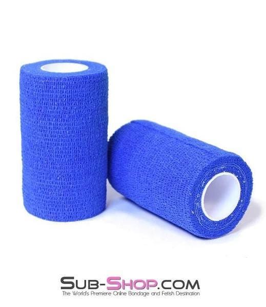 5749A-SIS      Pretty Fetish Services Wrap-Sure Self Adhesive Sissy Slave Bondage and Gag Wrap, Blue Sissy   , Sub-Shop.com Bondage and Fetish Superstore