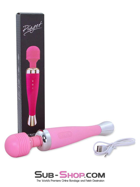 5766M      Waterproof 10 Function USB Rechargeable Pink Magic Wand Vibrator - LAST CHANCE - Final Closeout! MEGA Deal   , Sub-Shop.com Bondage and Fetish Superstore