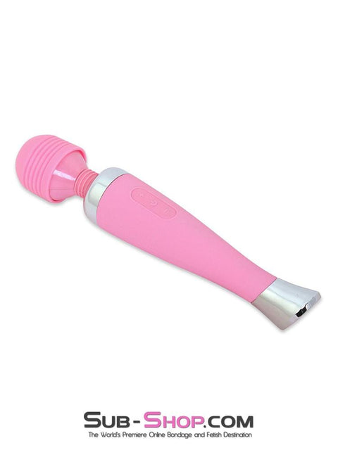 5766M      Waterproof 10 Function USB Rechargeable Pink Magic Wand Vibrator - LAST CHANCE - Final Closeout! MEGA Deal   , Sub-Shop.com Bondage and Fetish Superstore