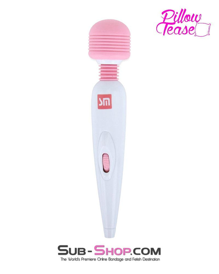 5768M-SIS      Sissy Damsel Rechargeable Variable Speed Pink Mini Magic Wand Sissy   , Sub-Shop.com Bondage and Fetish Superstore